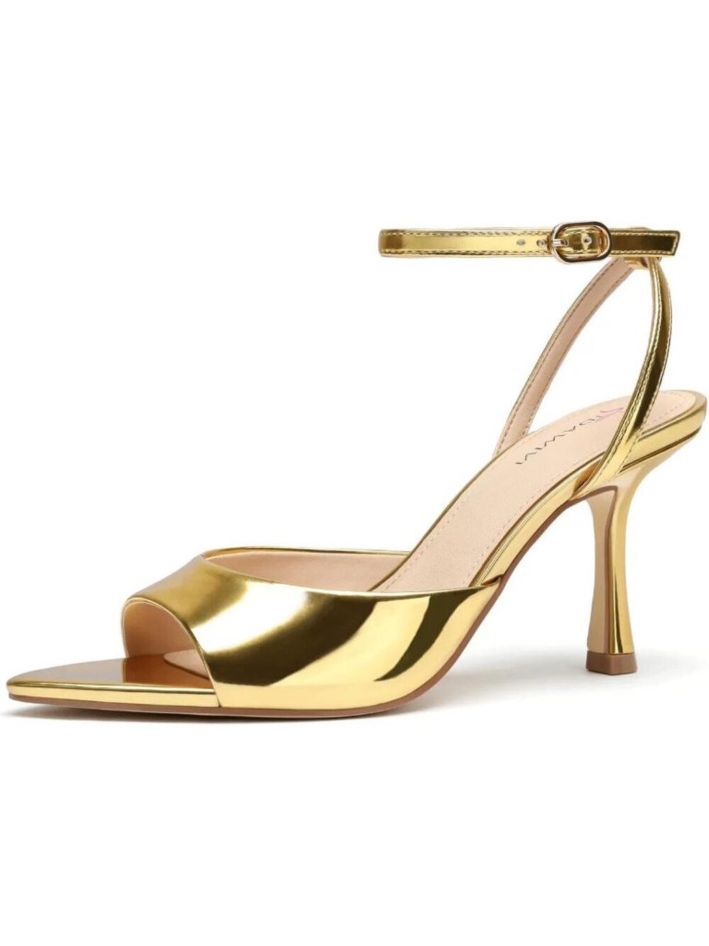 Chic Open Peep Toe Strappy Heels - Ankle Strap Stiletto Sandals for Weddings